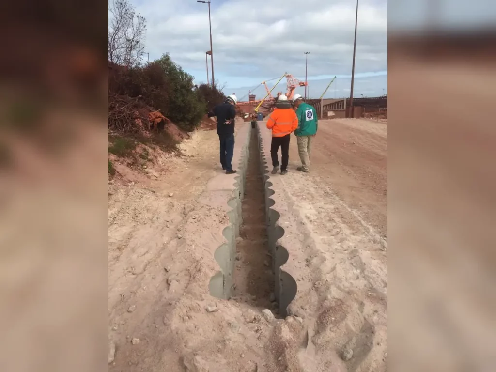 P002 saldanha substation n secant pile wall inspection